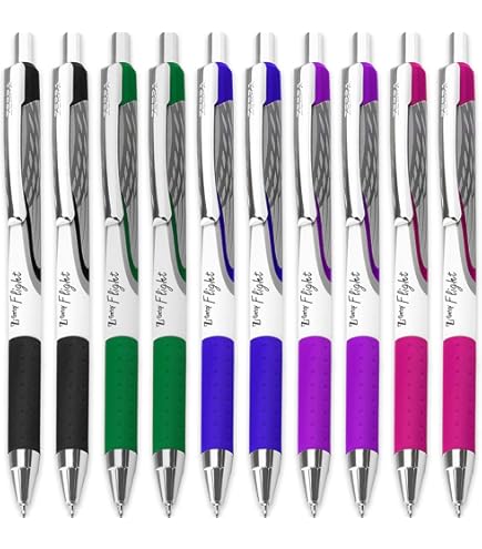 Zebra Pen Z-Grip Flight Retractable Ballpoint Pens, Bold Point
